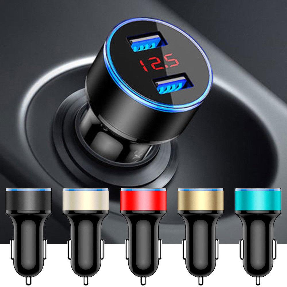 2 USB Port Car Charger Adapter 3.1A For iPhone 4 5 6 LG HTC Samsung Phone etc