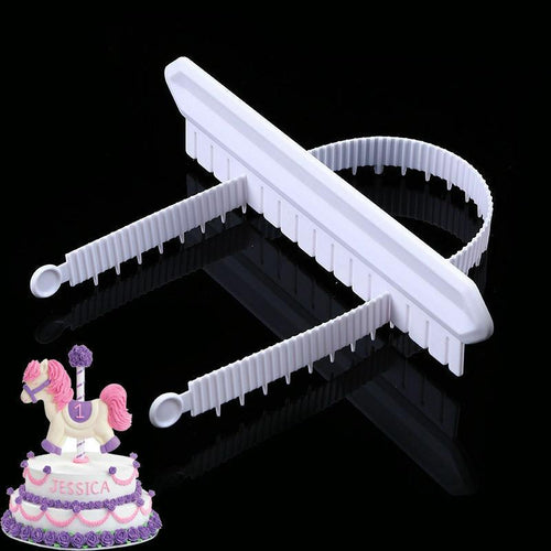 Fondant Cake Decorating Tools Plastic Ruler Decorator Border DIY Baking Tools