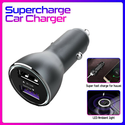 SuperCharge Car Charger FCP Super Charge Fast For Huawei P30 P20 P10 P9 Mate 20